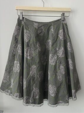 Costa Blanca Vintage Floral Print Skirt
